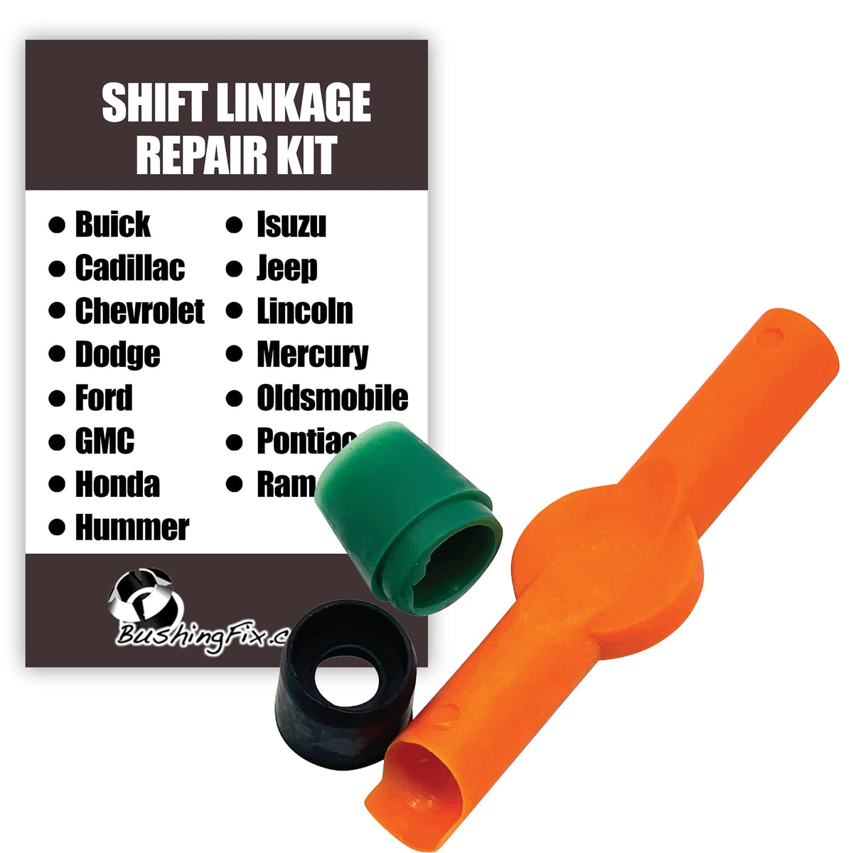BushingFix Si2Kit front package showing kit components and benefit of complete repair