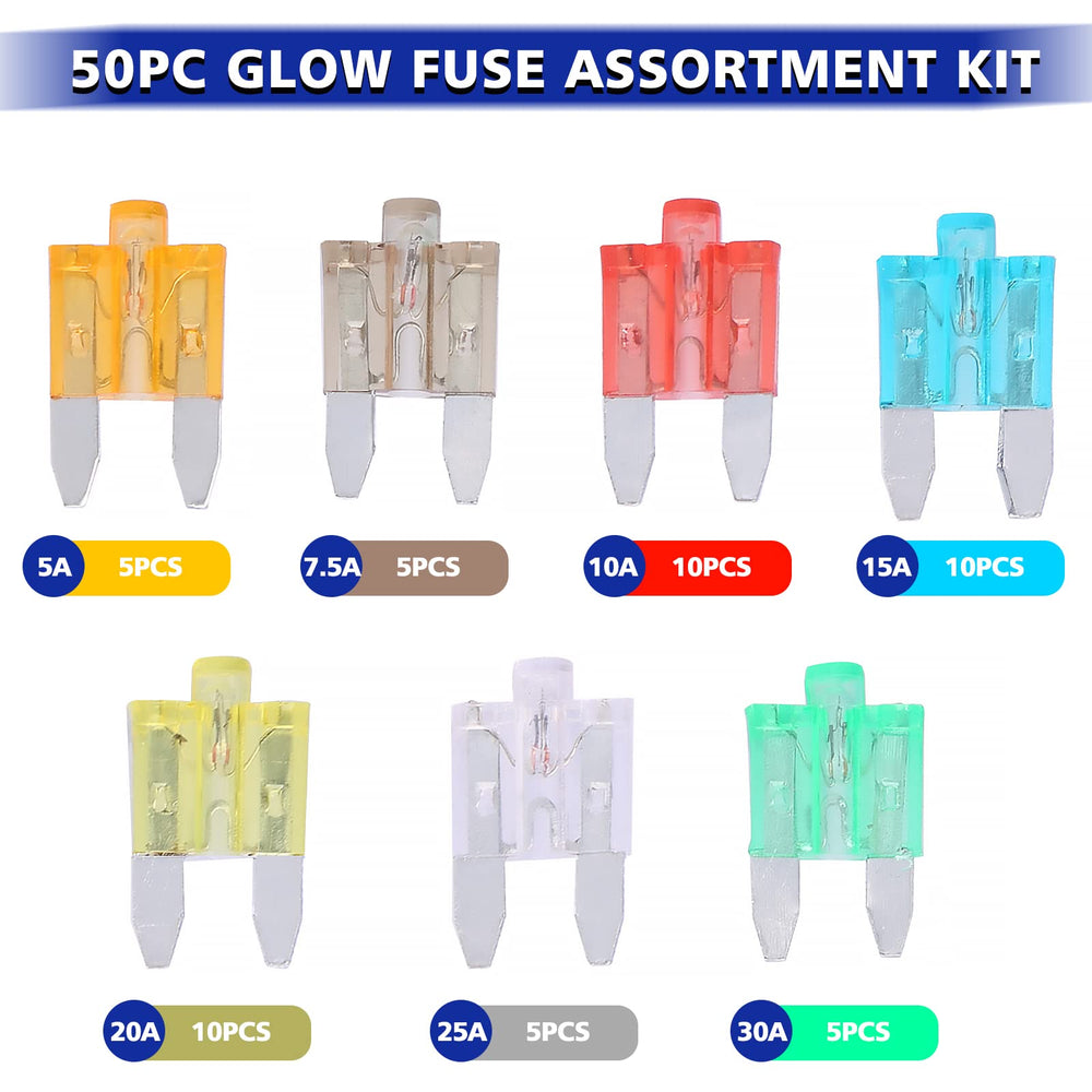 BUSY-CORNER close-up of glow indicator on blown fuse for fast visual diagnosis