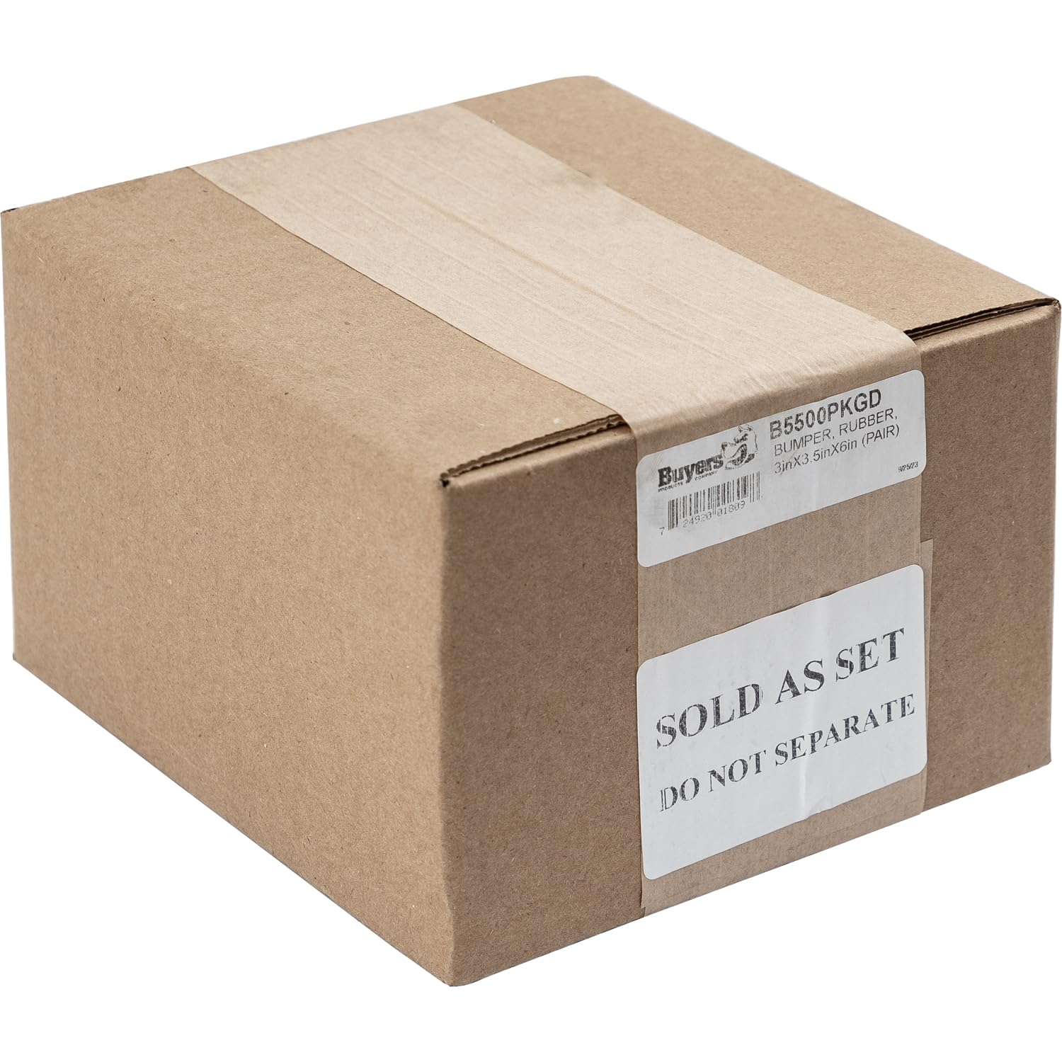 Buyers Products B5500 size scale next to ruler illustrating compact protective profile
