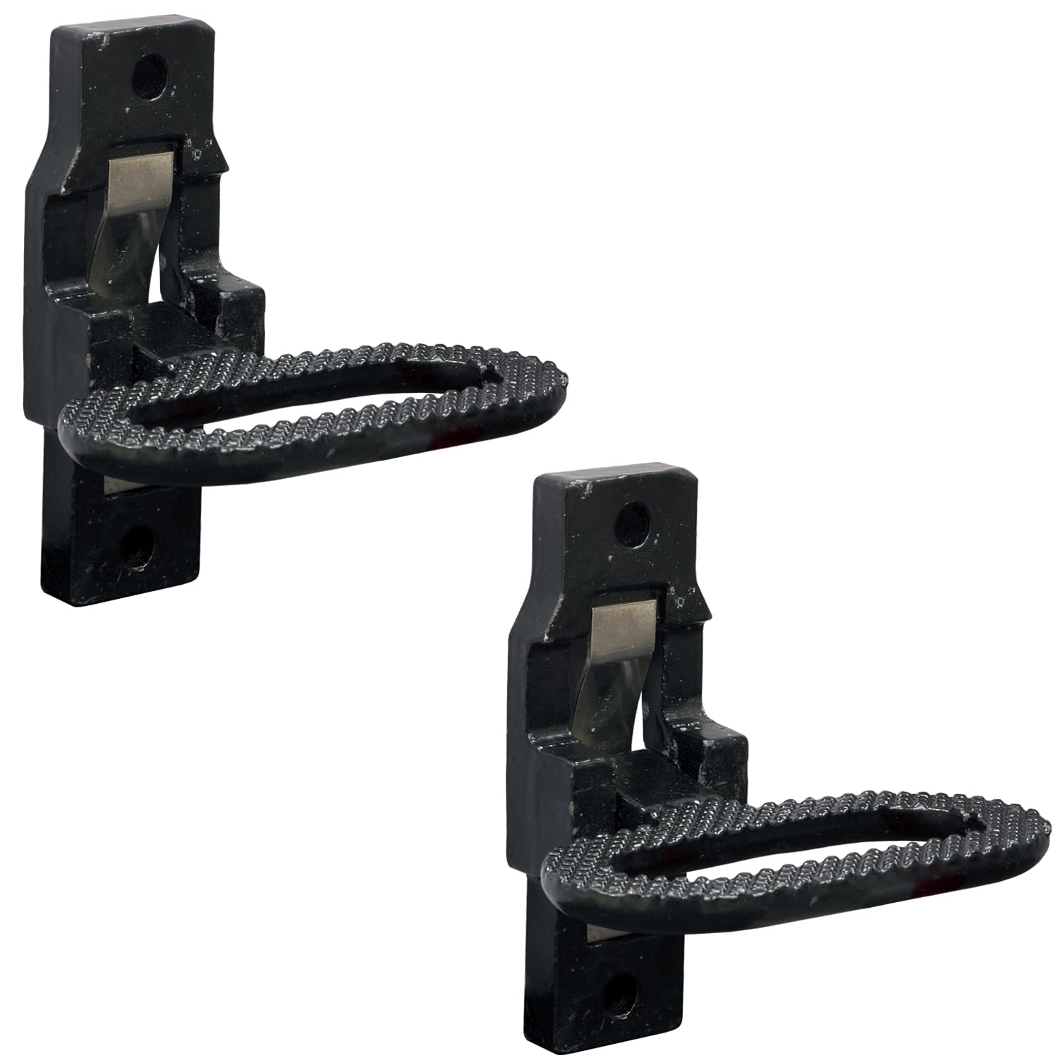 Buyers Products front folded step showing low-profile storage and safer transport