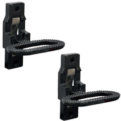 Buyers Products front folded step showing low-profile storage and safer transport