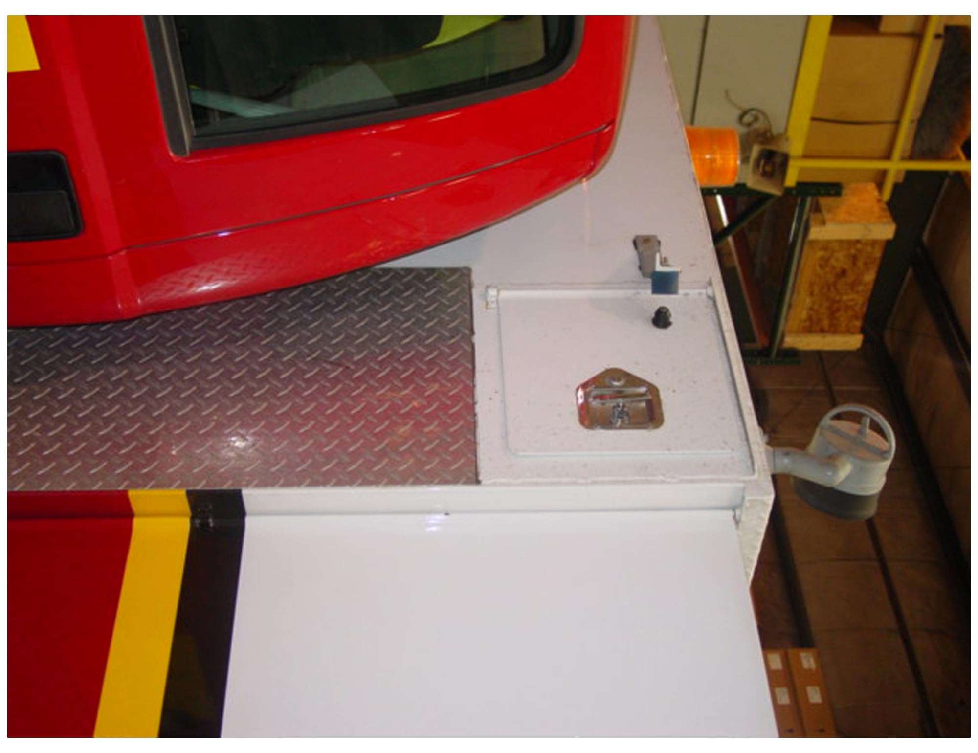Buyers Products lock cylinder and key set detail demonstrating included complete locking solution benefit