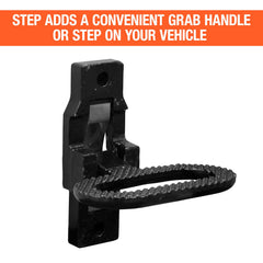 Buyers Products open step and handle providing stable footing and hand support