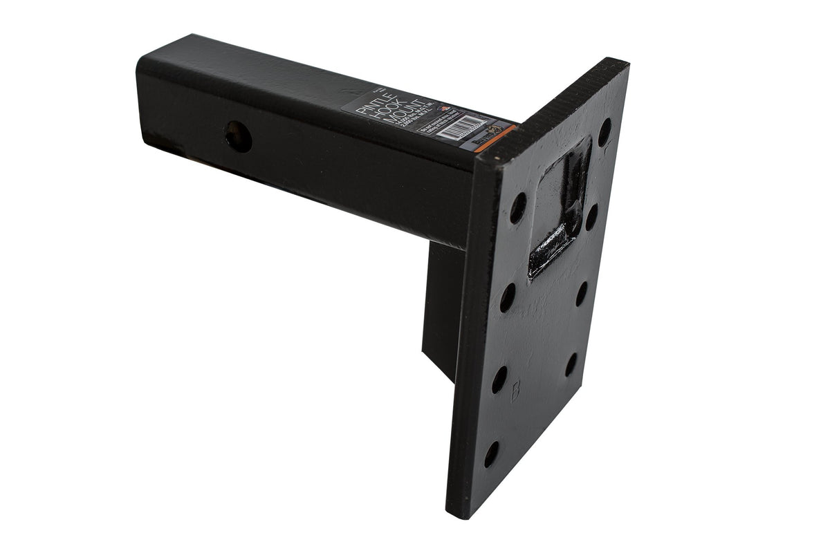 Buyers Products PM107 front view showing plate and receiver fit for secure towing