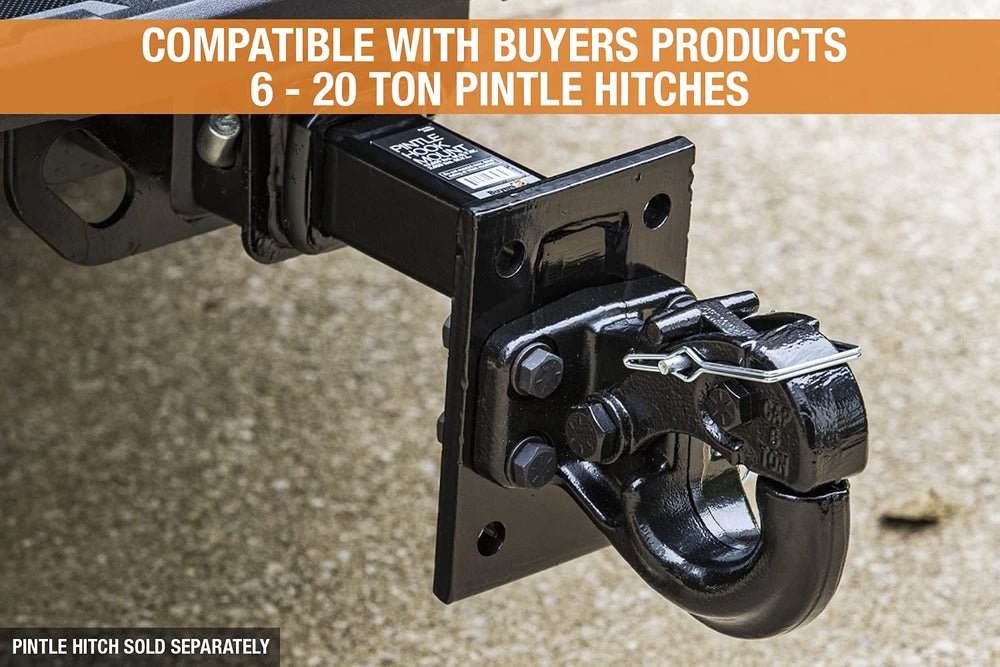 Buyers Products PM107 side profile illustrating three-position drop for height adjustment