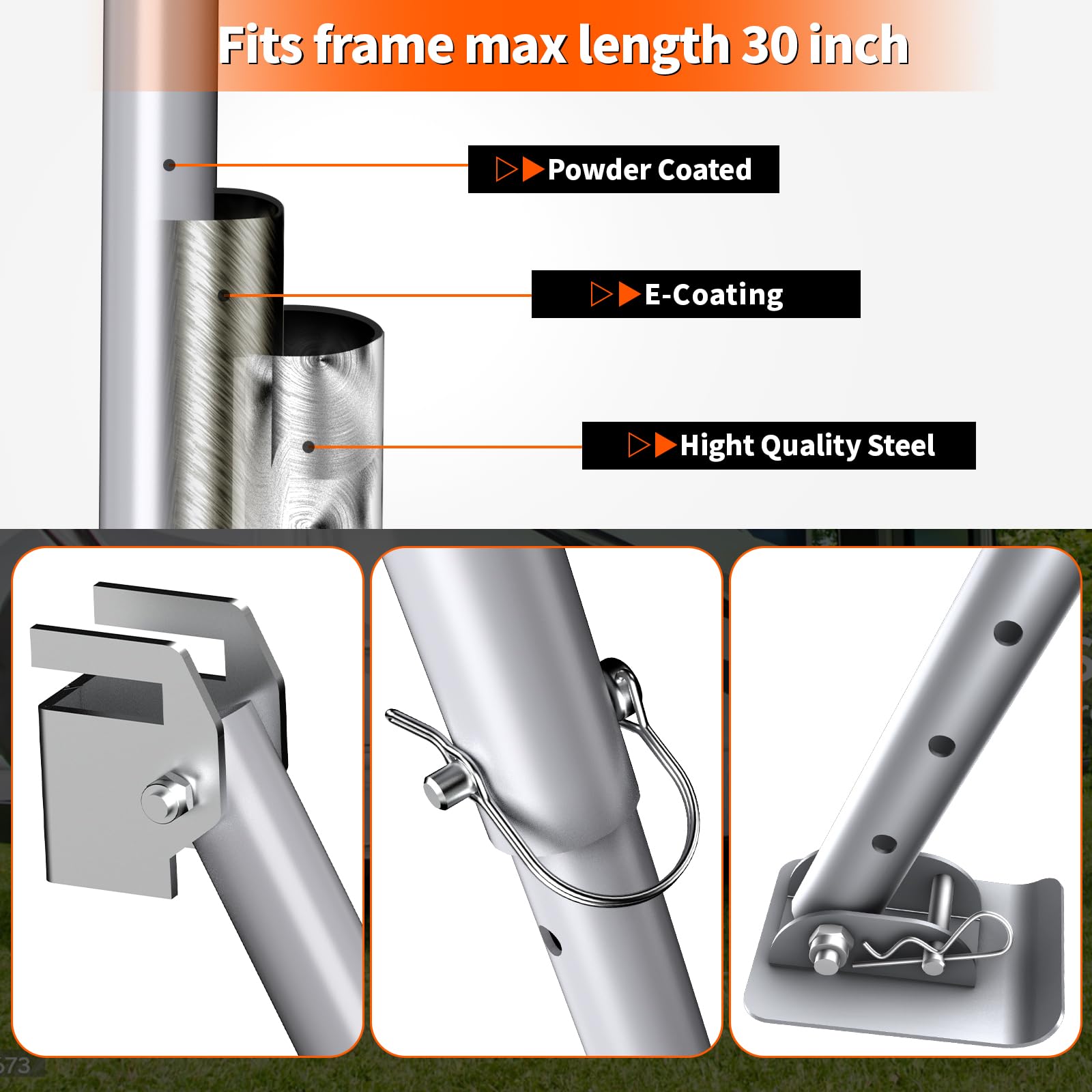 BuyGoe stabilizer with ratchet strap engaged demonstrating tightened, stable setup