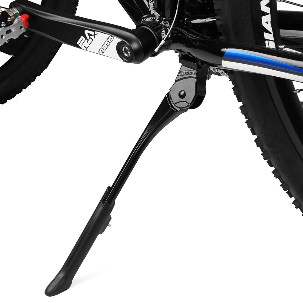 BV kickstand front view showing compact aluminum body and clean profile benefit stability