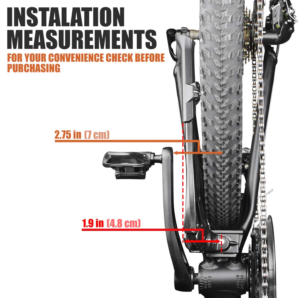 BV kickstand length adjustment action with hand sliding foot for quick on-the-go changes