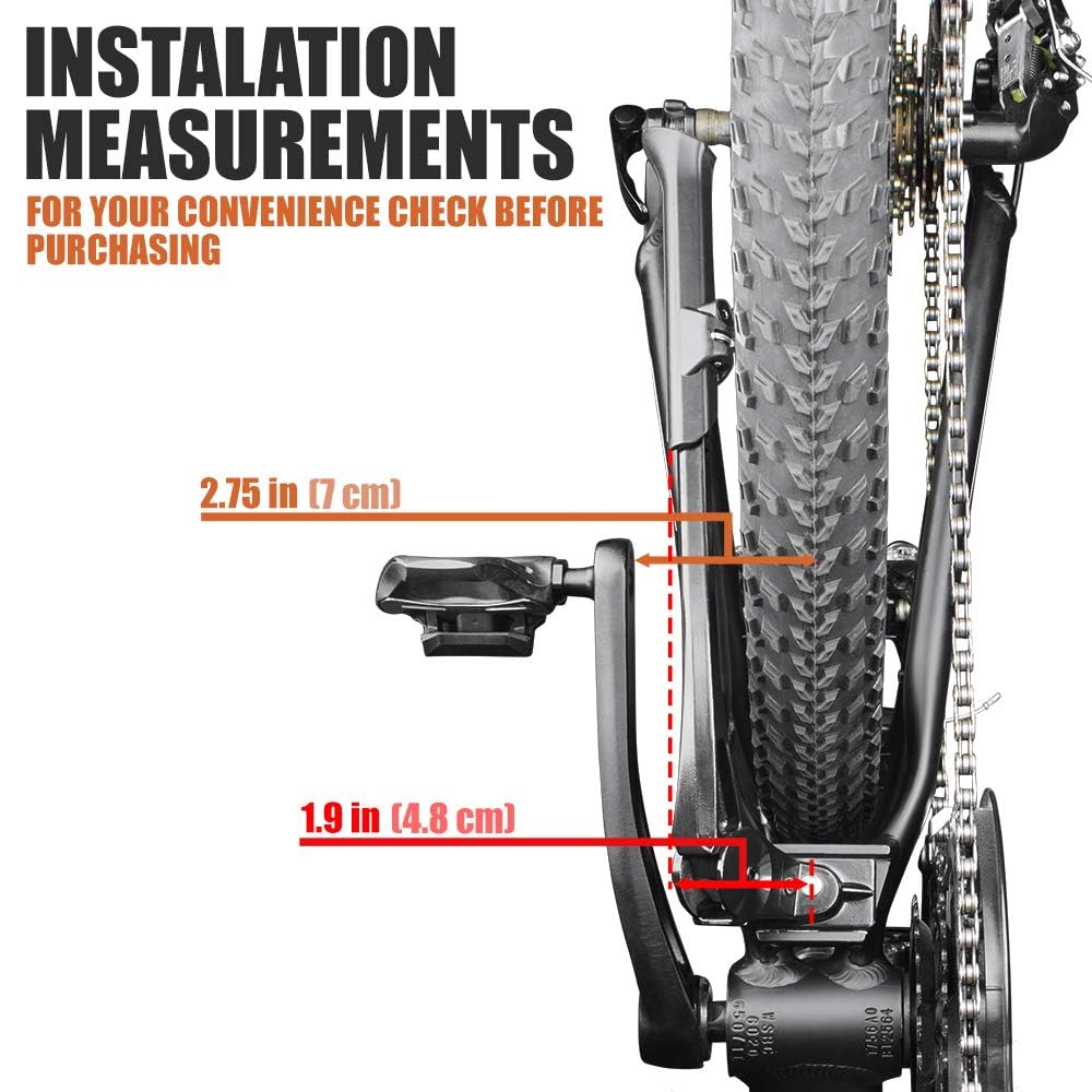 BV kickstand next to ruler for size comparison confirming proper fit dimensions