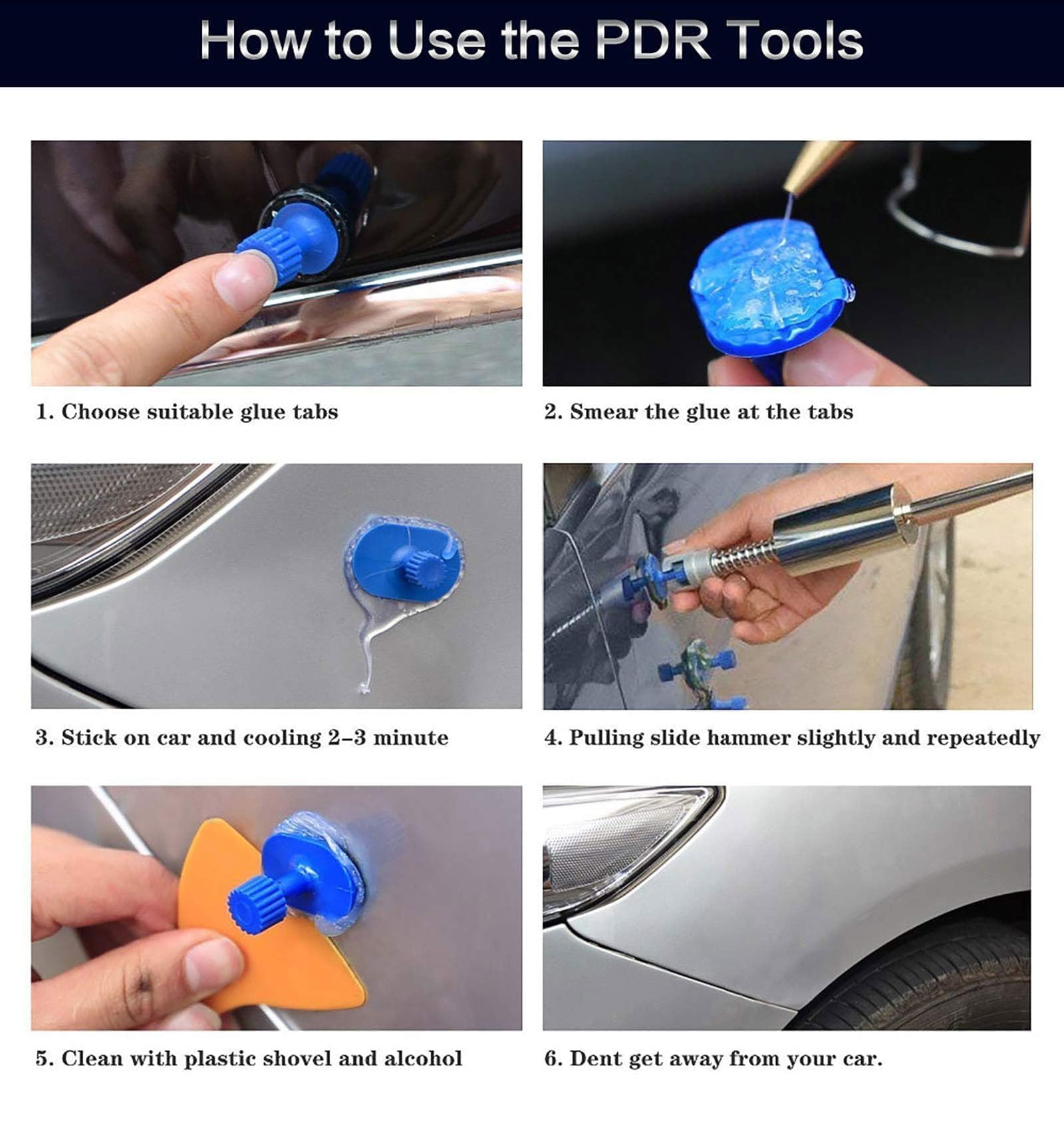 BxuxJar T‑bar dent puller closeup, durable grip for controlled pulls