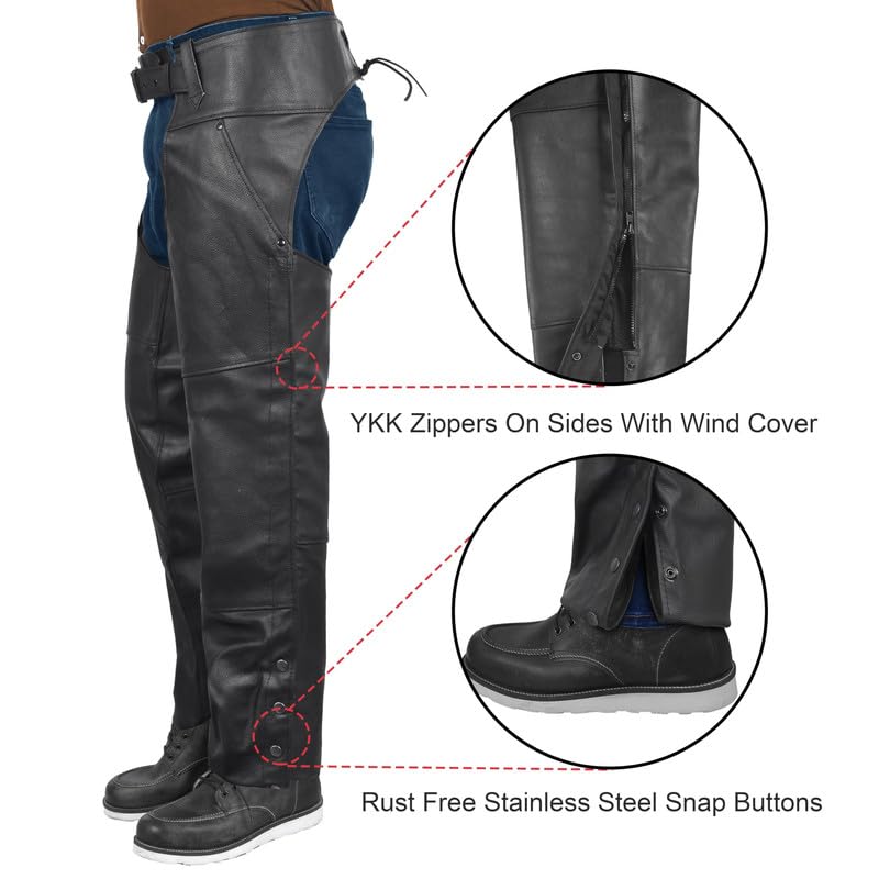 BYKR side zipper detail for quick on and off convenience