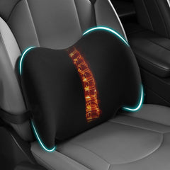 BYMECOST front view of lumbar pillow showing shape and fit benefits