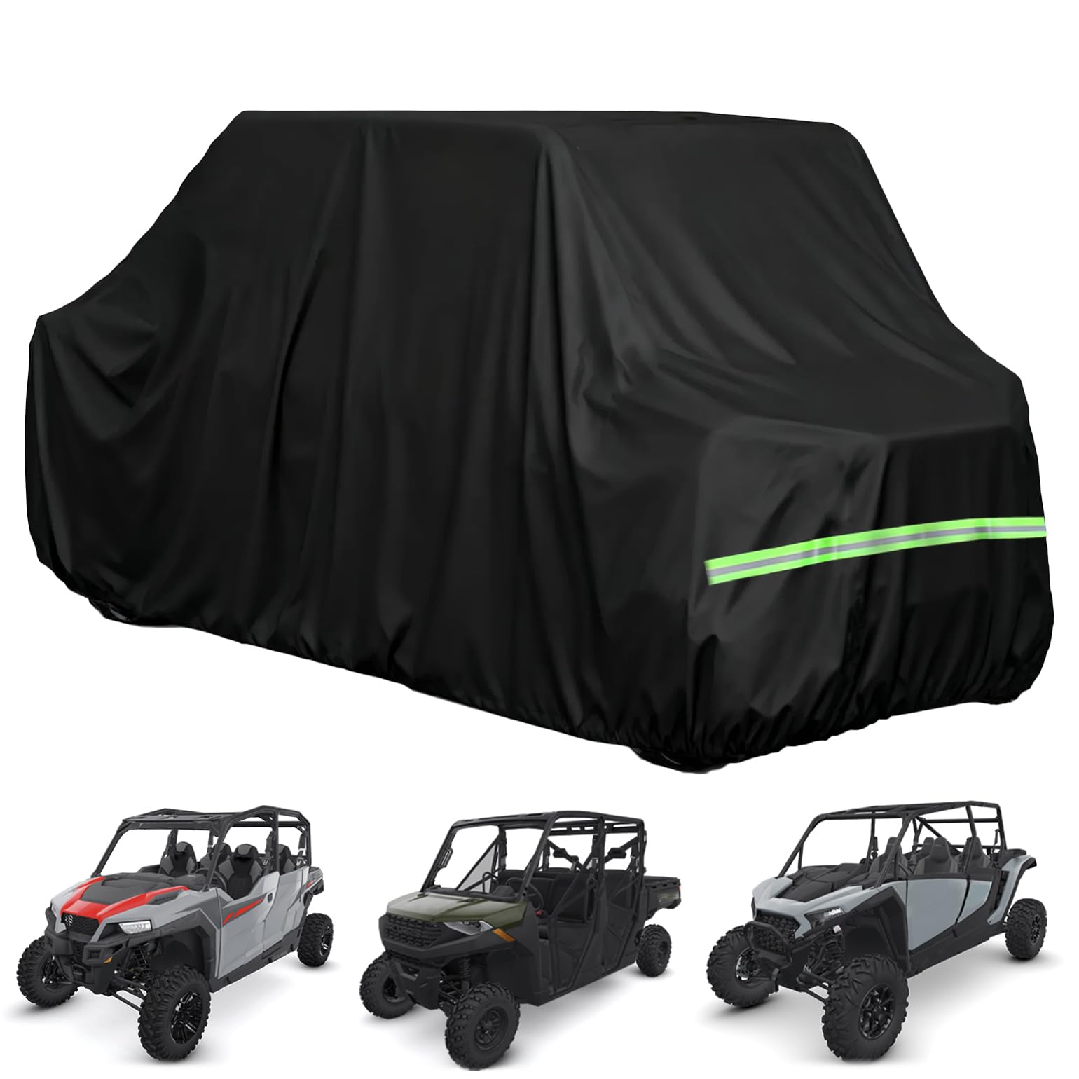 BystralX front view of full UTV cover protecting vehicle from elements