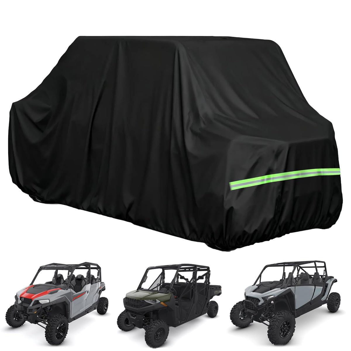 BystralX front view of full UTV cover protecting vehicle from elements