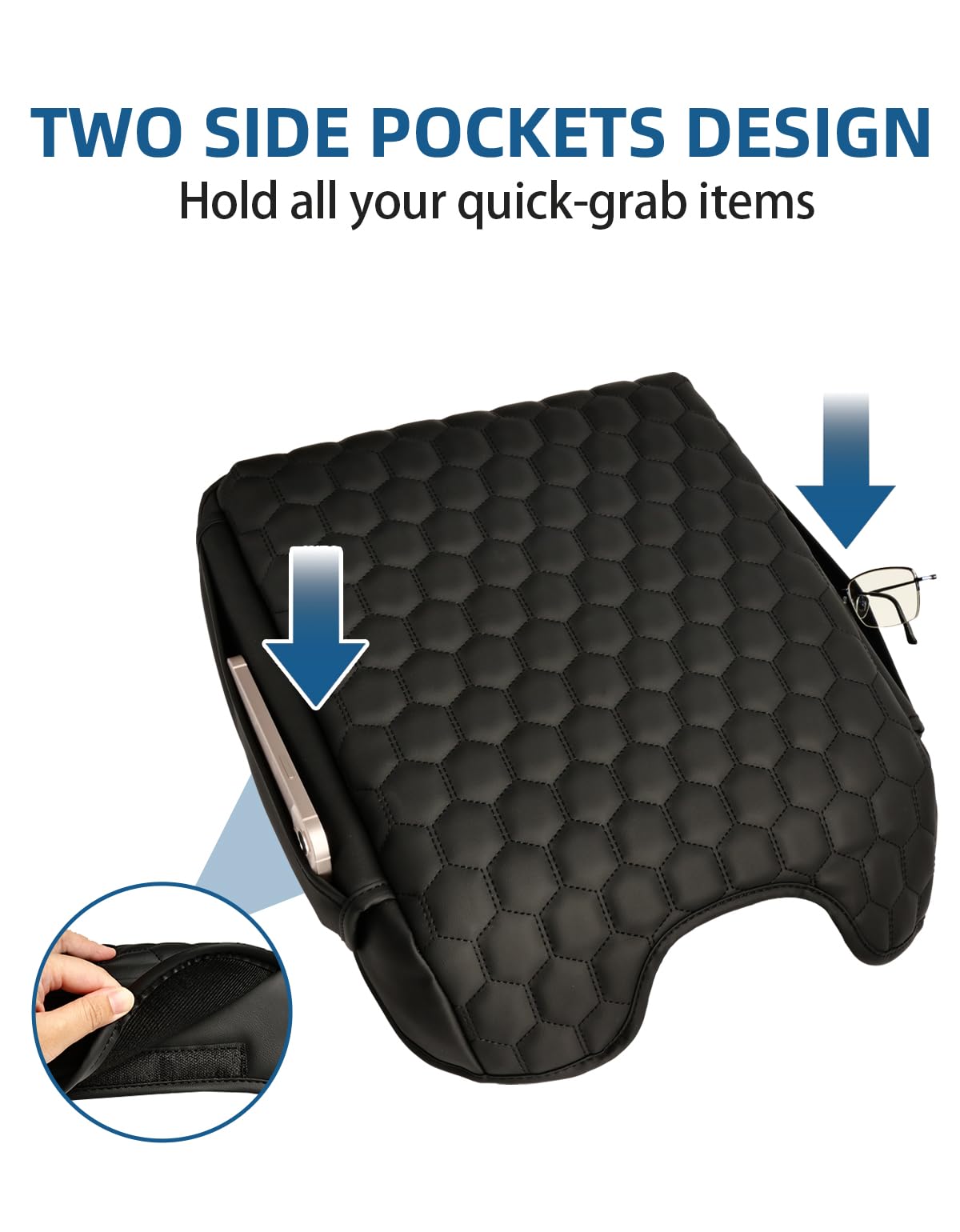 BystralX pocket storage holding phone and keys for quick access