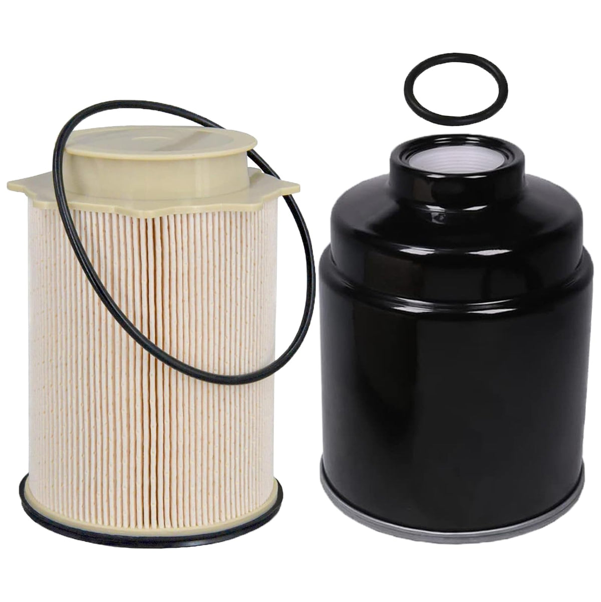 BZANPAR front view fuel filter showing compact design and easy fitment