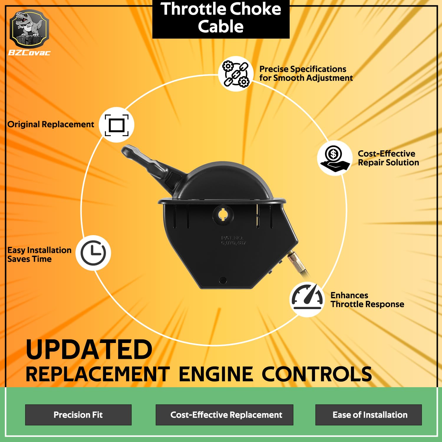 Bzcovac close-up of cable end fitting illustrating secure connection and reliable control