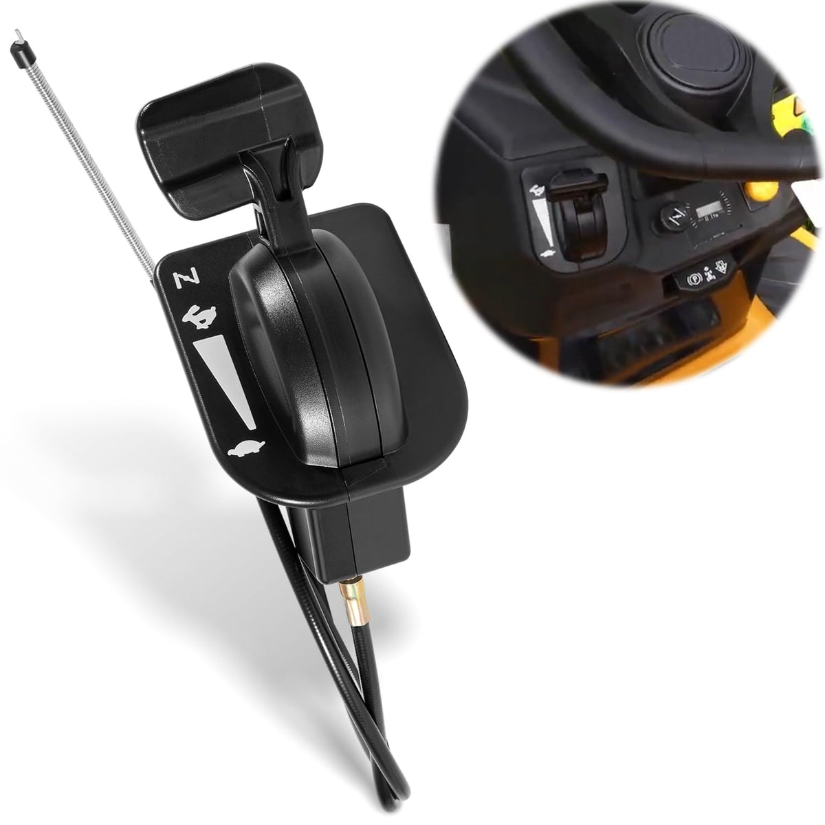 Bzcovac front assembly throttle choke cable showing fitment and benefit of direct replacement