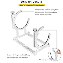 Bzsunway bracket holding 10 lb bottle illustrating firm mounting
