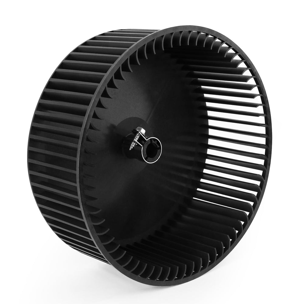 BZTT front view of blower wheel showing fit and balance, improving airflow