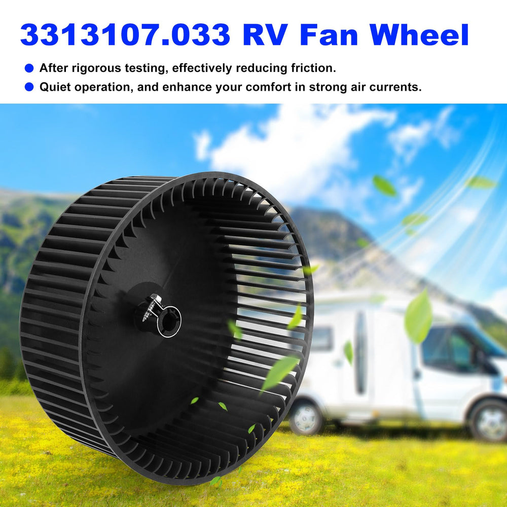 BZTT blower wheel installed in RV AC housing demonstrating easy replacement