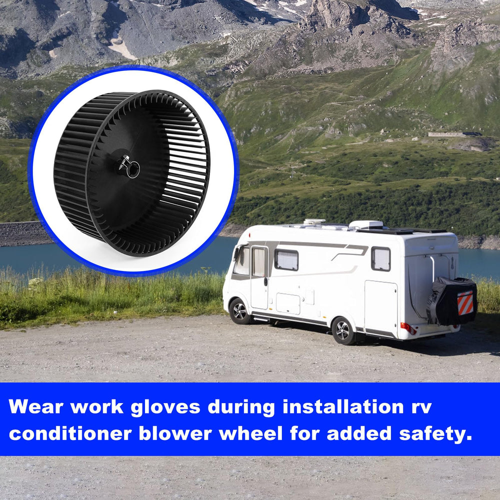 BZTT blower wheel in an RV at a campground representing restored comfort