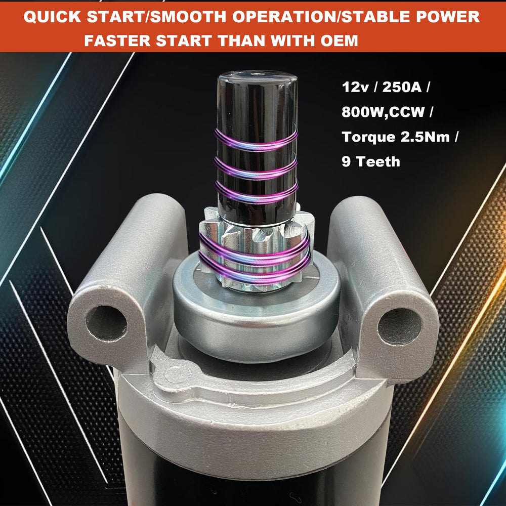C CLINK starter installed on Kohler engine demonstrating direct-fit compatibility and secure mount