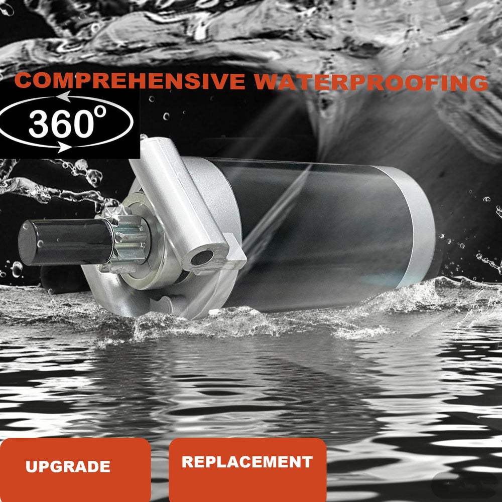 C CLINK starter side profile highlighting compact aluminum-alloy body and sealed design benefits