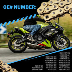 C-Tzu chain installed on motorcycle demonstrating improved power transfer