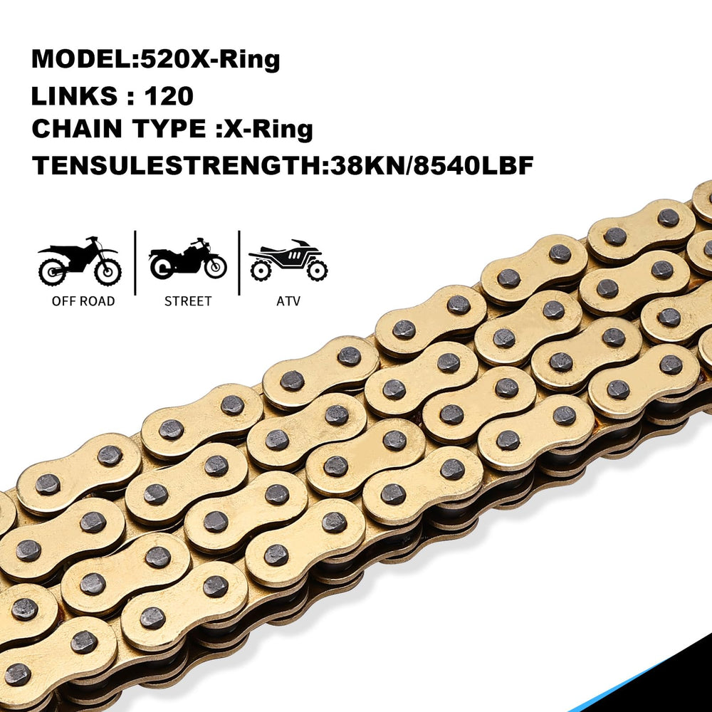 C-Tzu chain on a bike in motion illustrating corrosion resistance benefit
