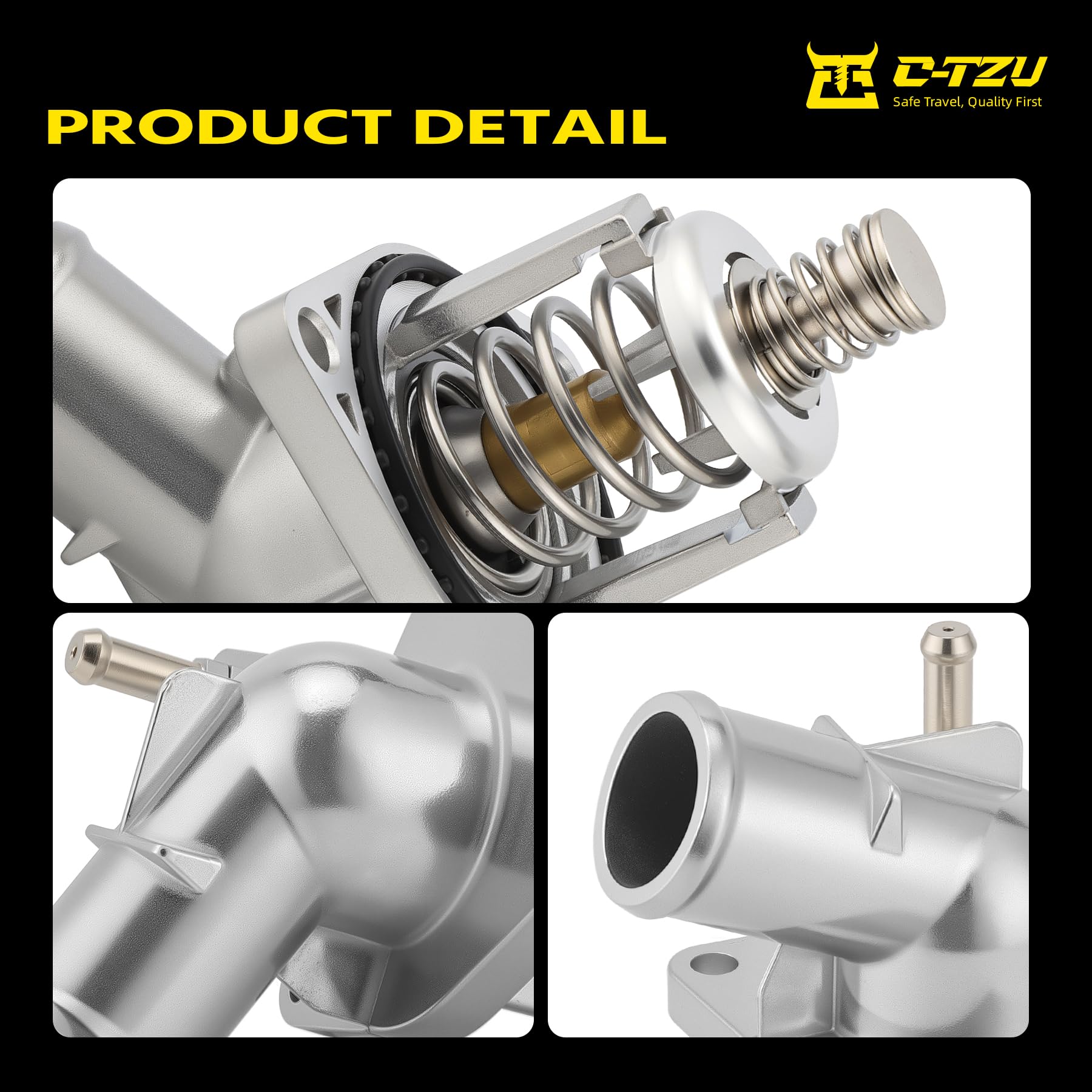 C-Tzu housing installed in engine bay showing direct-fit replacement benefit