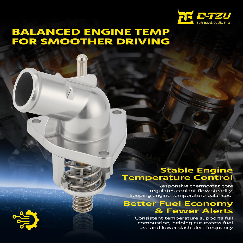 C-Tzu thermostat housing side profile highlighting compact design and strength