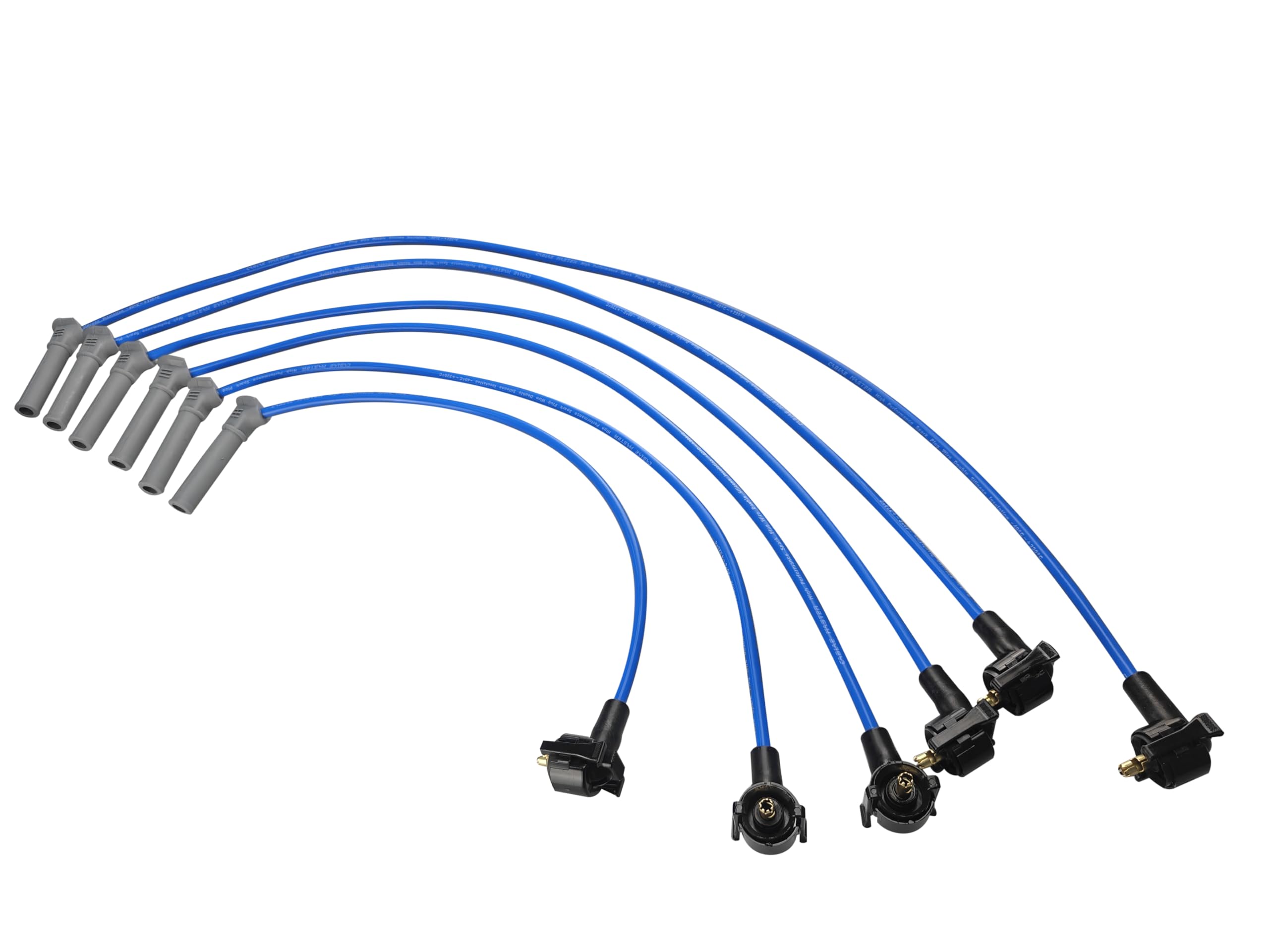 Cable Master wires installed under hood on Ford V6, improves ignition reliability
