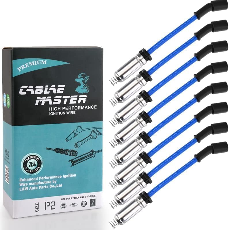 Cable Master wires next to ruler showing lengths for accurate fitment and easy replacement