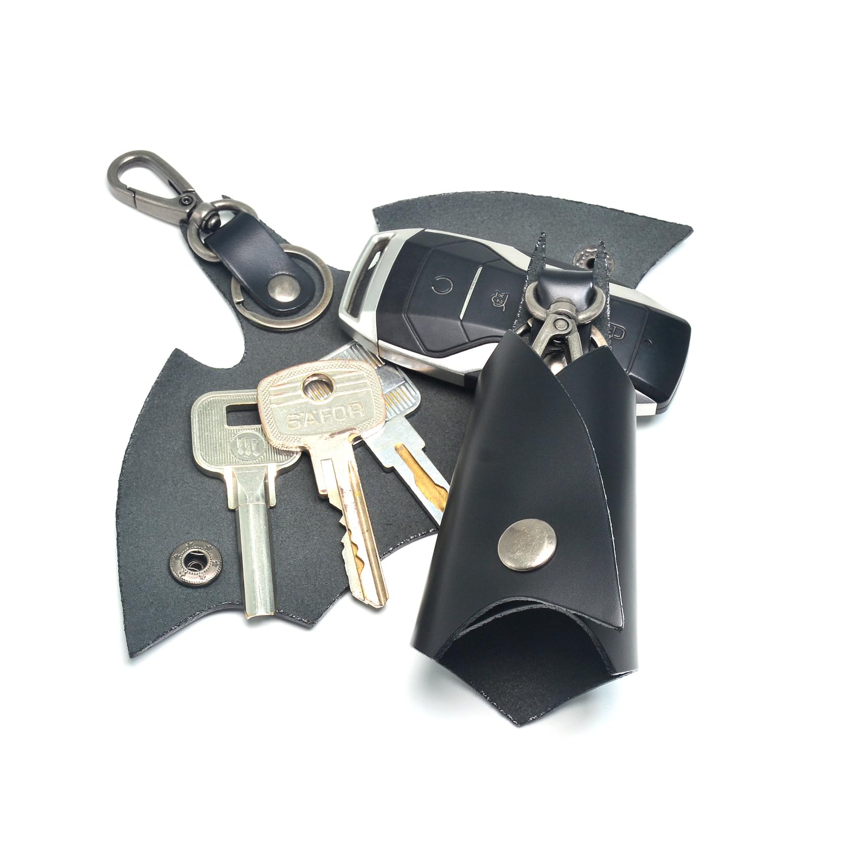 CAILLU sliding into a pocket showing compact, pocket-friendly design