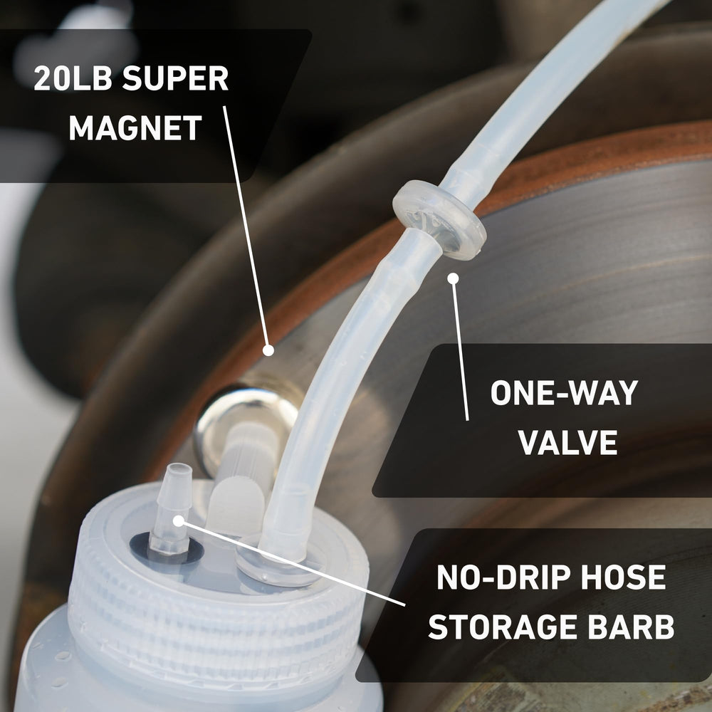 Cal-Spec Tools 16" hose connection detail giving extended reach and flexibility