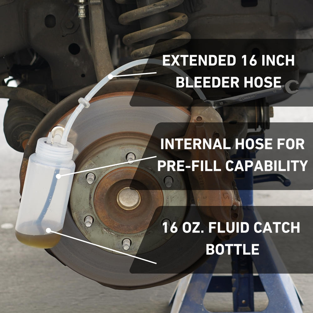 Cal-Spec Tools kit in use on rotor keeping workspace clean during bleeding