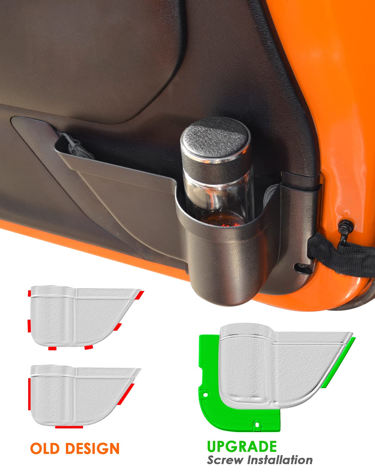 CALBEAU label and screw holes demonstrating easy screw-in installation
