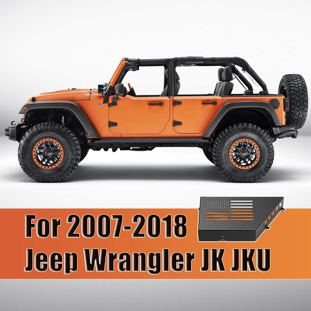 CALBEAU lifestyle shot on Jeep off-road showing durable accessory benefit