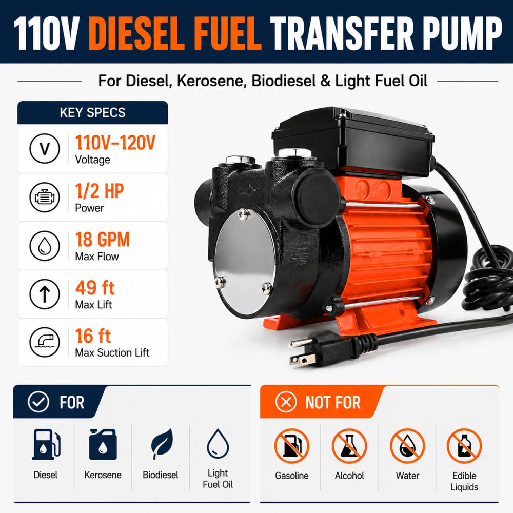 Calenon motor and cast-iron pump head detail for durable performance