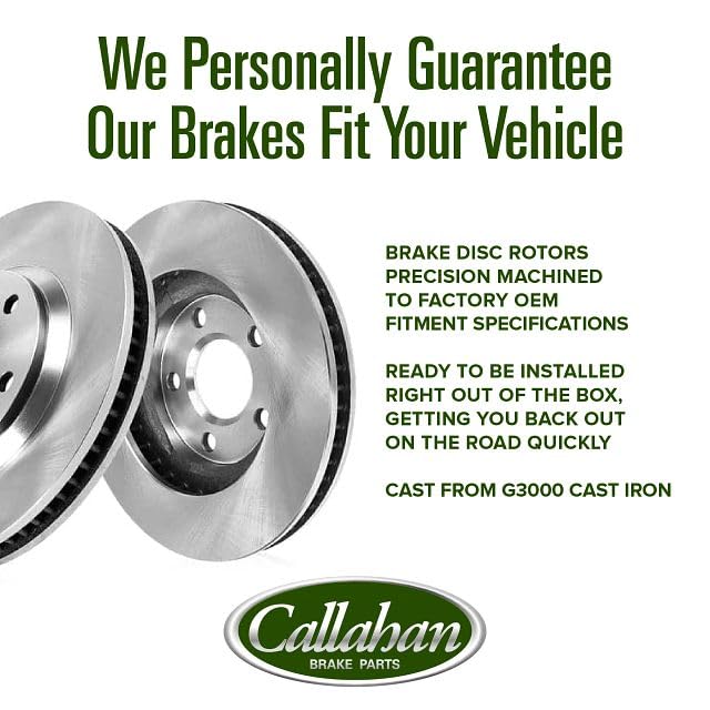 Callahan ceramic brake pads with rubberized shims reducing noise and vibration