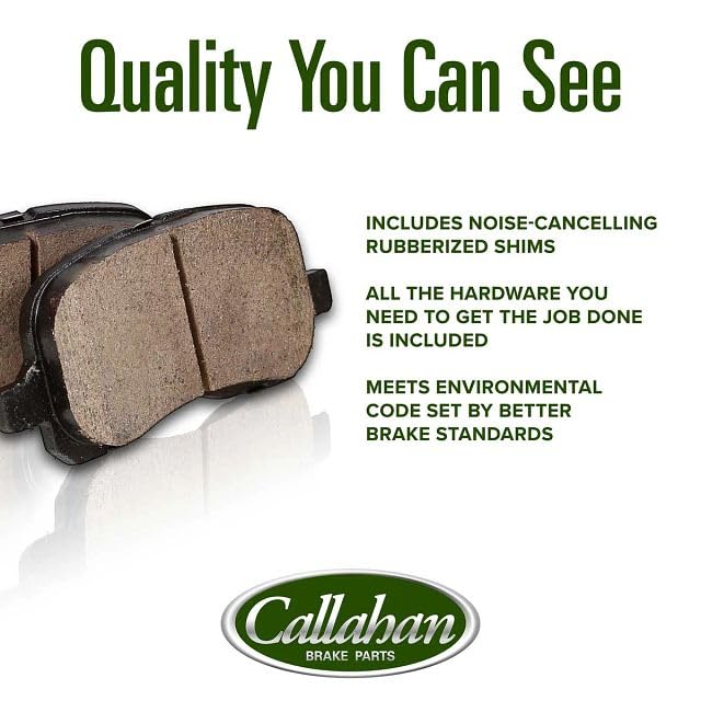 Callahan brake pad hardware laid out for complete front brake installation