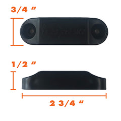 CALPALMY magnetic catch next to screw for size comparison and easy installation benefit