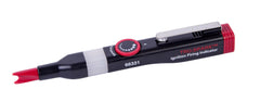 Calterm Tru-Spark being used on a spark plug wire showing non-contact testing benefit
