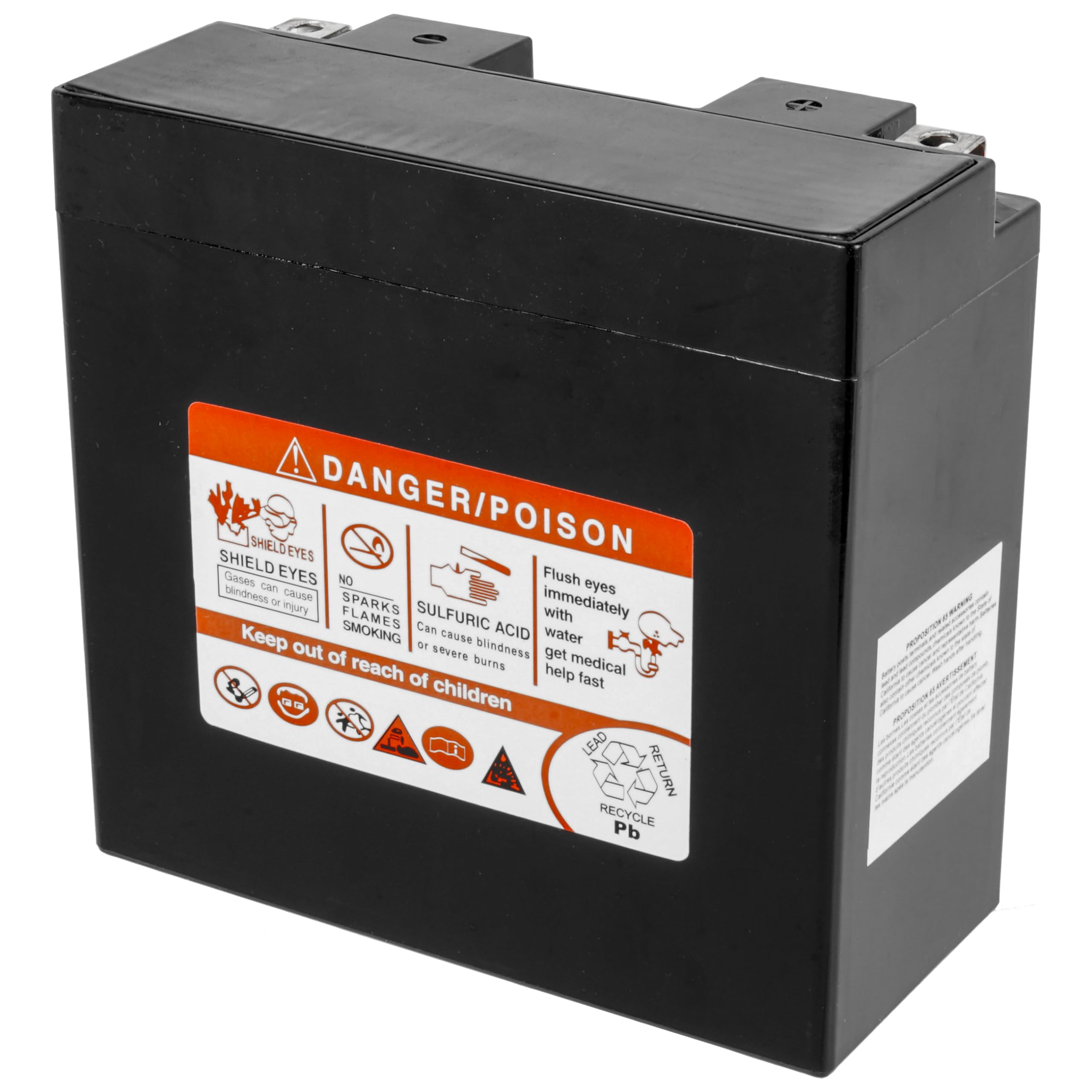 Caltric AGM side profile showing robust casing for vibration resistance