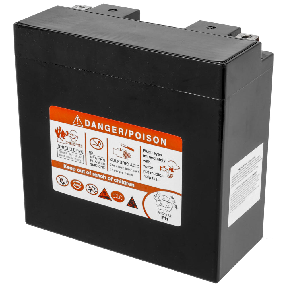 Caltric AGM side profile showing robust casing for vibration resistance