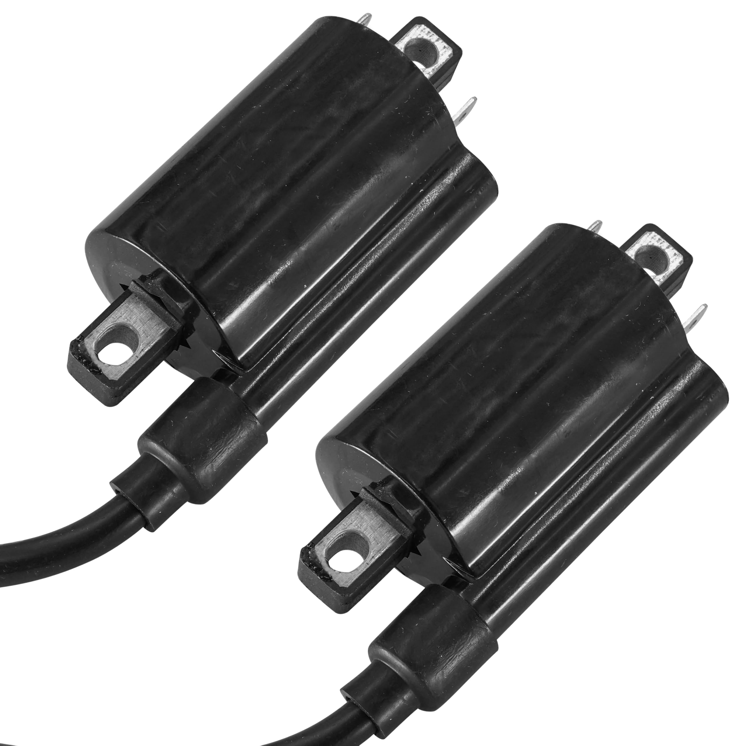 Caltric ignition coil terminal closeup showing connectors for easy installation
