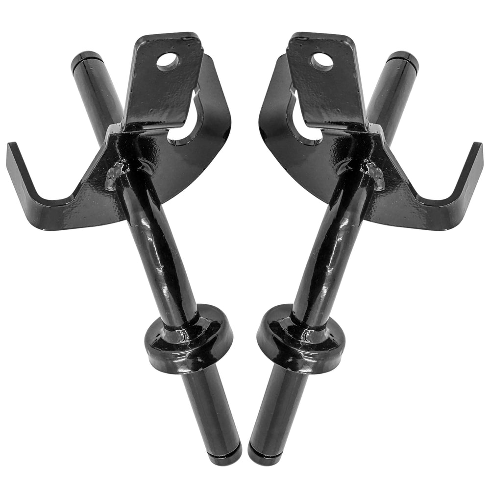 Caltric front view of both spindles showing fit and finish for reliable replacement