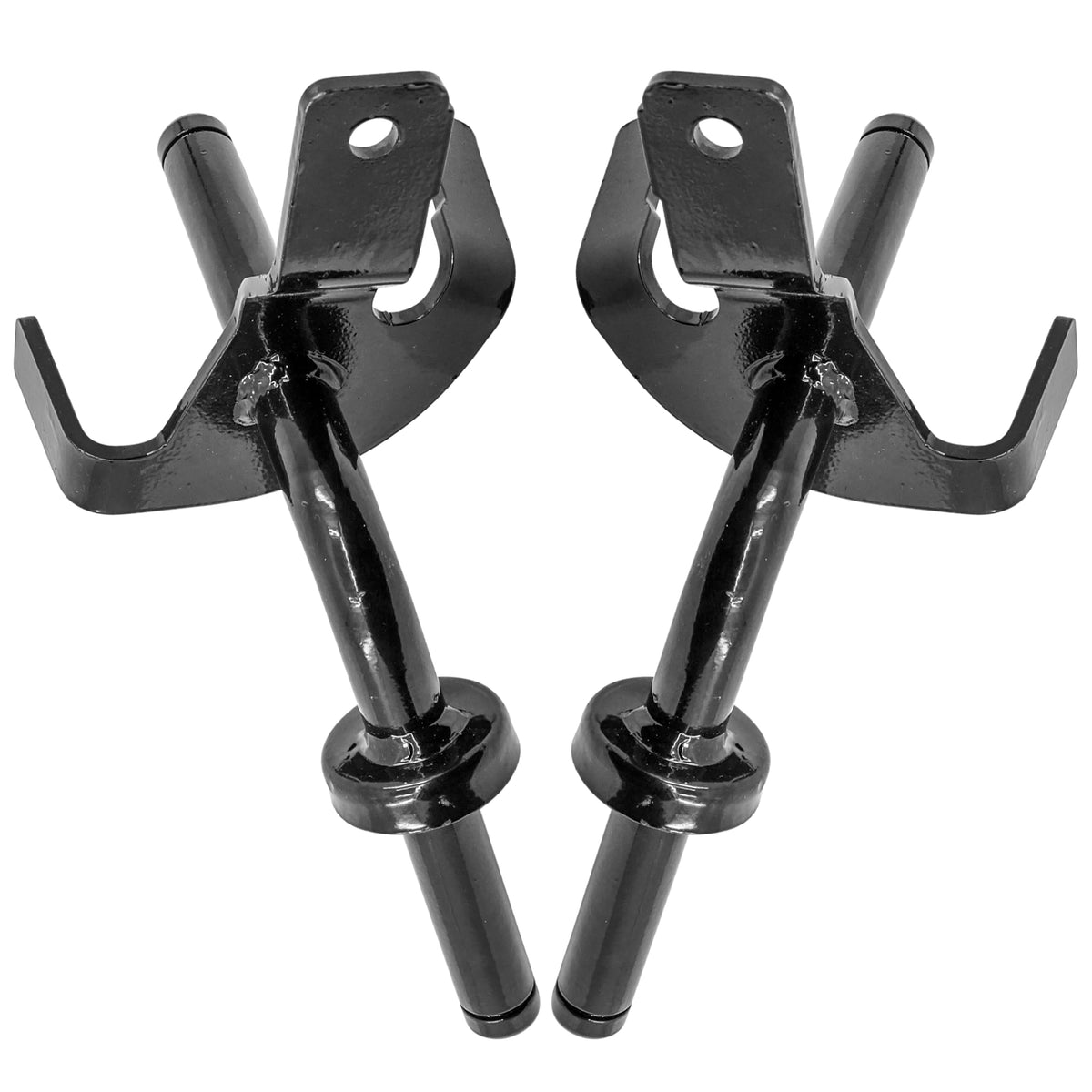 Caltric front view of both spindles showing fit and finish for reliable replacement