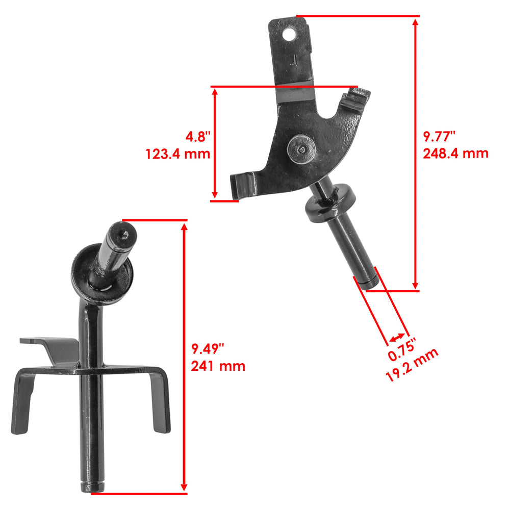Caltric right spindle close-up highlighting bolt holes and bearing housing integrity